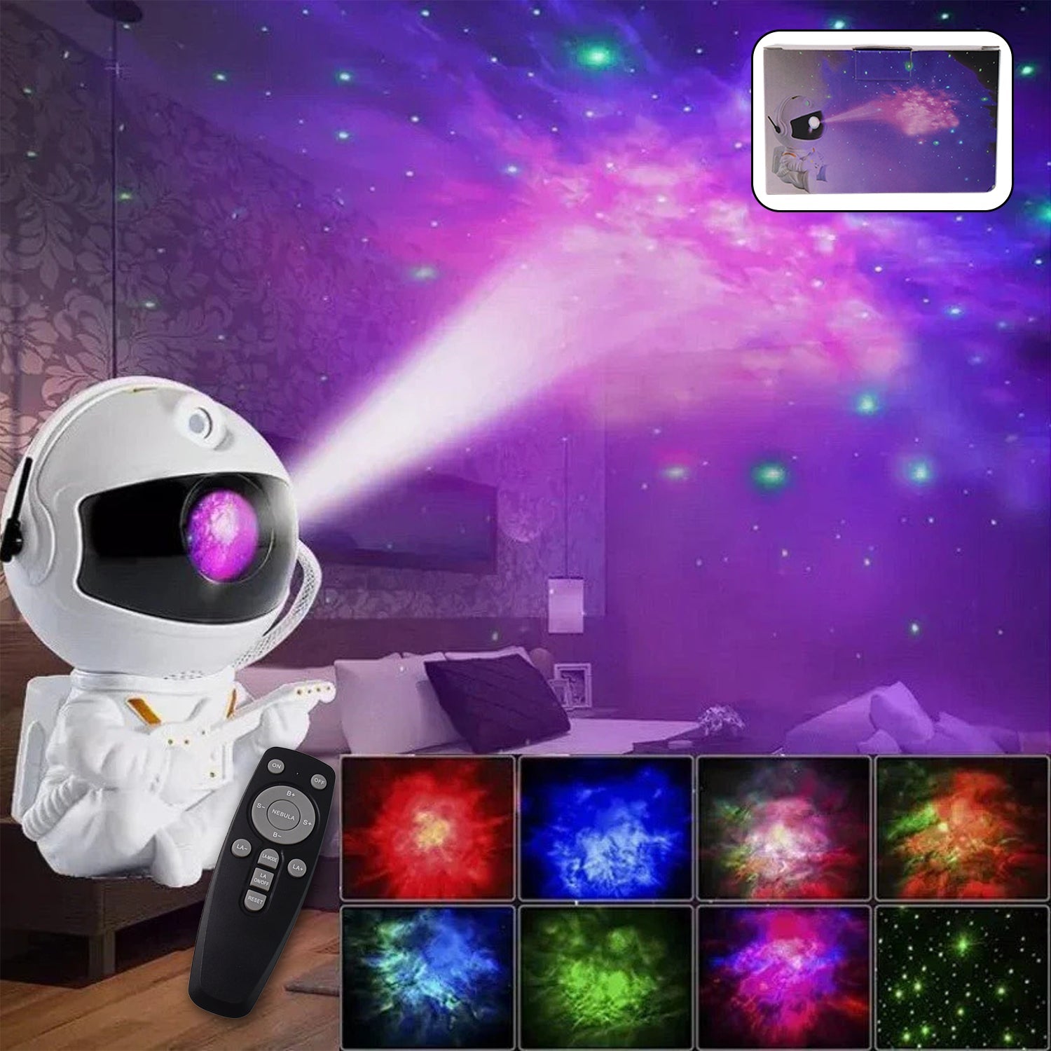 Premium Astronaut Galaxy Projector Night Light with Remote Control Premium Astronaut Galaxy Projector Night Light with Remote Control
